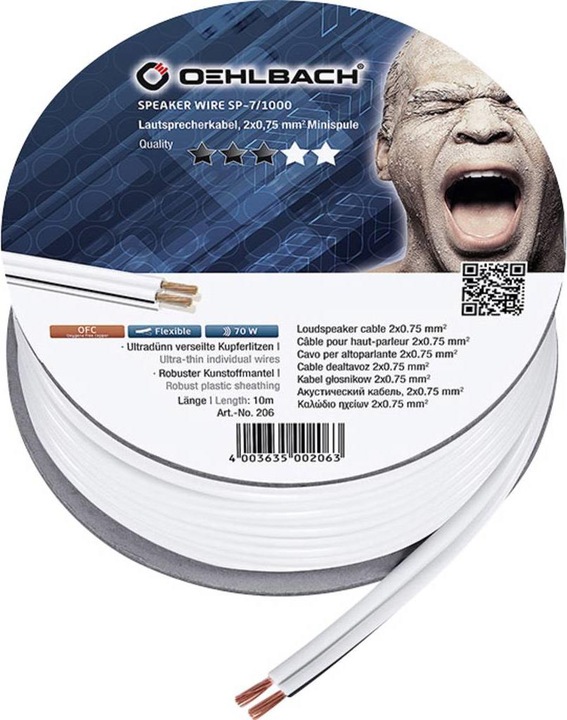 Actual product image Oehlbach SP7 3000 (10 m, 0.75 mm²)