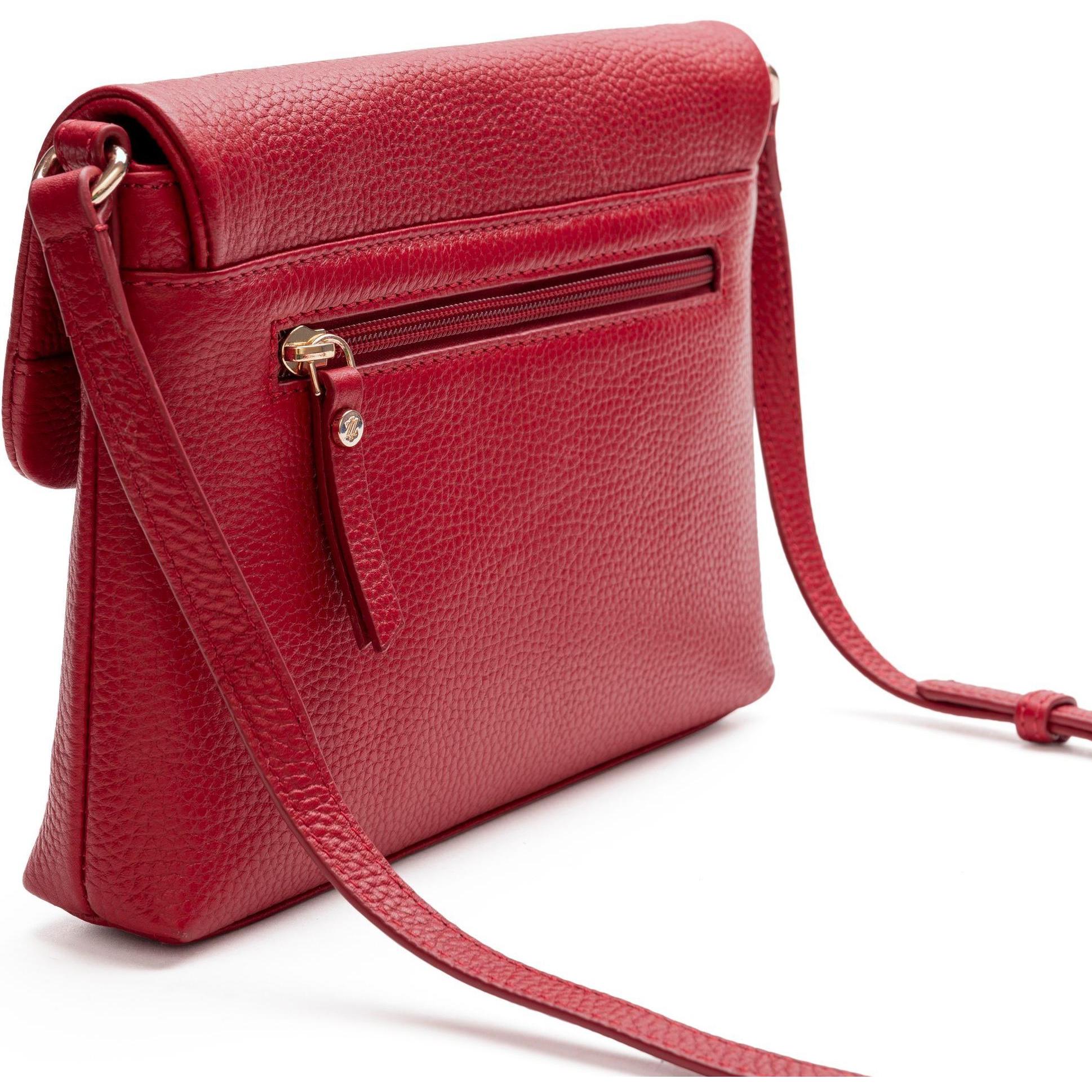 Thumbnail - Lazarotti, Handtasche, Bologna Leather Umhängetasche Leder 25 cm, Rot