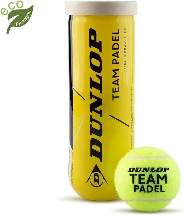 Dunlop Padel balls set TEAM, green, 3 pcs