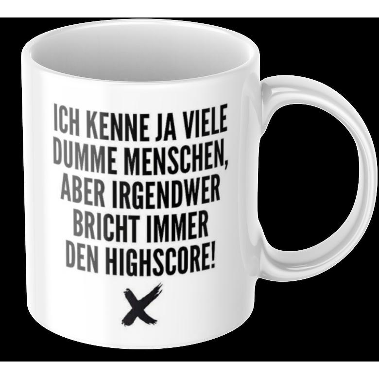Tinisu, Tasse, Lustige Kaffeetasse "Ich kenne ja viele dumme Menschen..." FrÃ¼hstÃ¼ck Morgen Arbeit Tasse BÃ¼ro Ges (325...