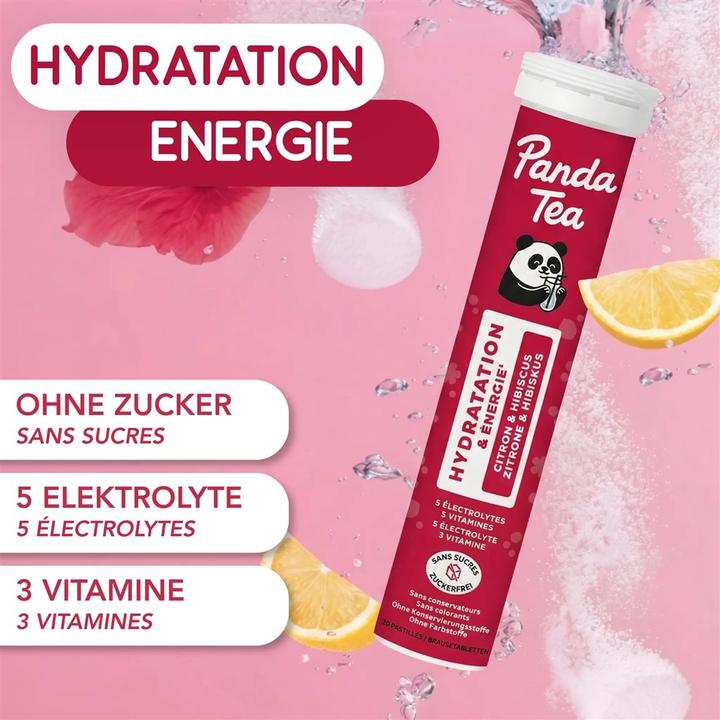 Image du produit Panda Tea Électrolytes - Hydratation et énergie (20 pcs, Comprimé effervescent, 80 g)