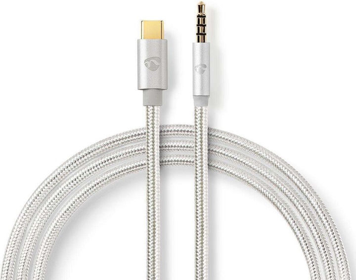 Immagine prodotto Nedis Adattatore USB USB 2.0 Spina USB-C Spina da 3,5 mm 1,00 m rotondo Placcato in oro Treccia/Nylon (1 m, USB 2.0)