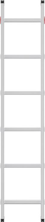 Actual product image Hailo S60 ProfiStep uno, aluminium single ladder, 6 rungs (Single ladder, 80 cm)