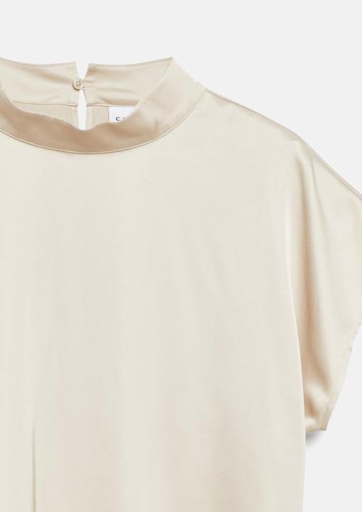 Immagine prodotto Comma Schweres Satin-Top mit Cap-Sleeves und Stehkragen (48)
