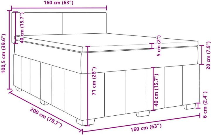 Actual product image vidaXL Talon (160 x 200 cm)