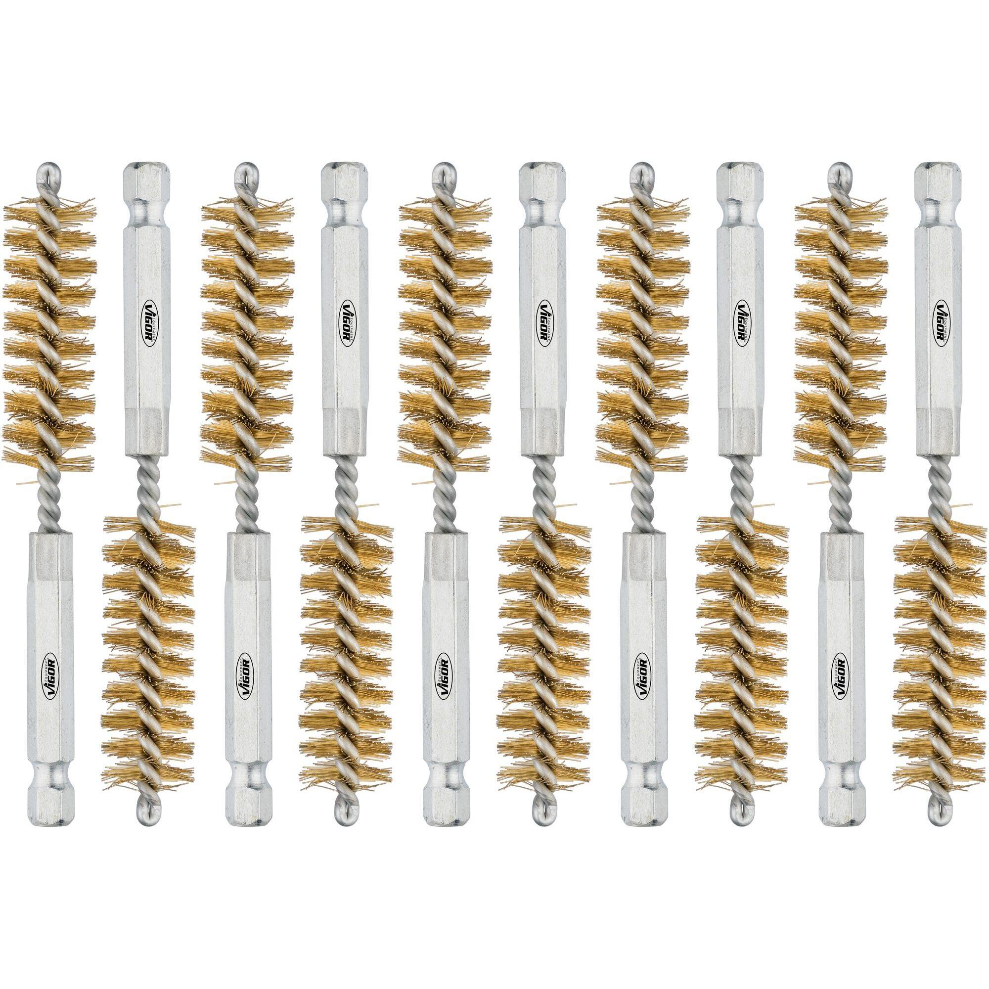 Vigor, Schleifmittel, Messingbuersten-Satz 14 mm