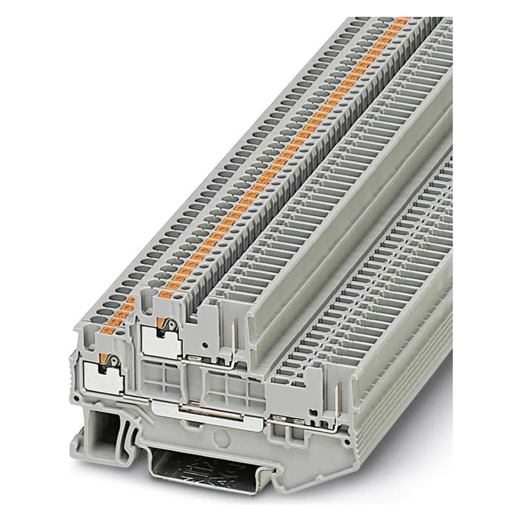 Phoenix Contact Grigio Black Double Level Terminal Block, Accessori Di Elettronica + Alloggiamento,