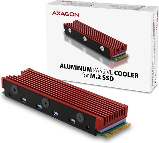 Productafbeelding Axagon CLR-M2 passief M.2 SSD koellichaam - 2280, aluminium