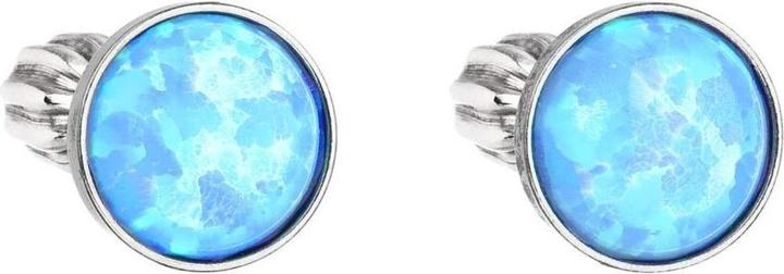 Immagine prodotto Evolution Group Silver Earrings With Light Blue Synthetic Opal 11001.3