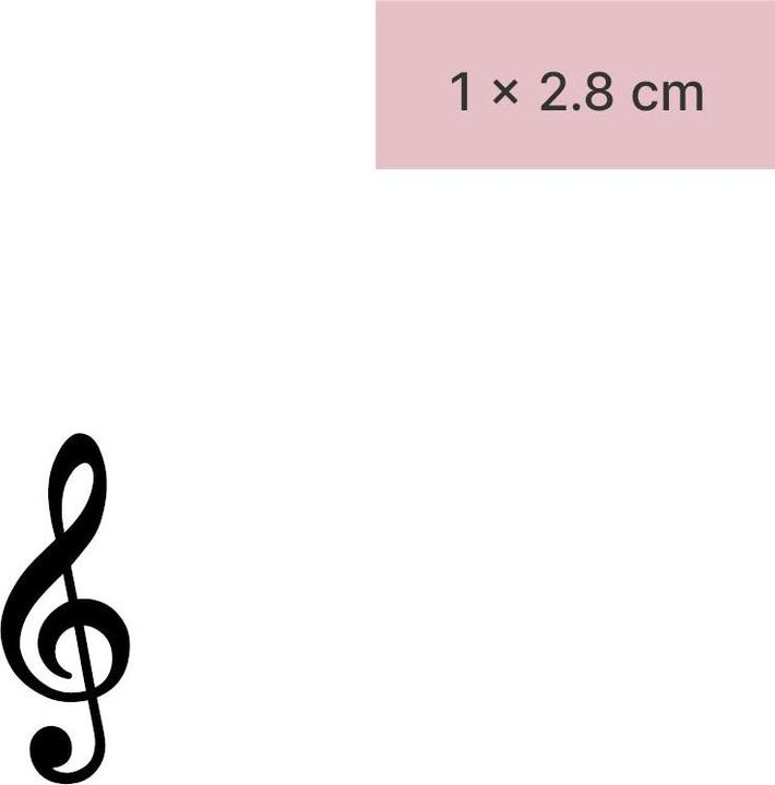 Immagine prodotto minink Tatuaggio temporaneo - Chiave di violino