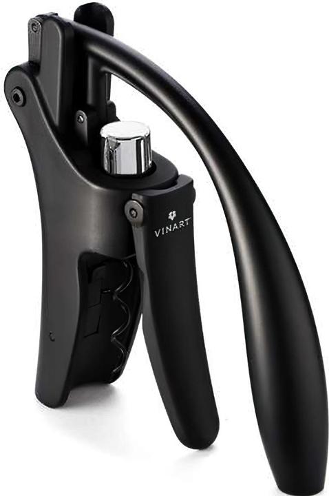 Vinart ELEPHANT lever corkscrew black matt with capsule cutter (Corkscrew)