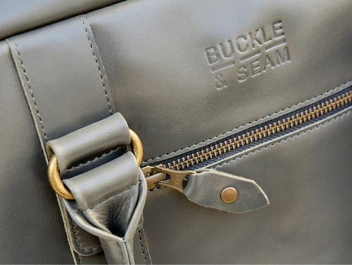 Actual product image Buckle & Seam Everett briefcase anthracite/yellow (16")