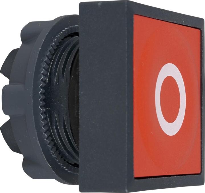 Actual product image Schneider Electric Front terminal, red, square, flat f. ZB5CA432