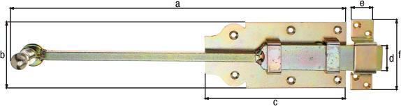 Actual product image GAH Door bolt with knob handle