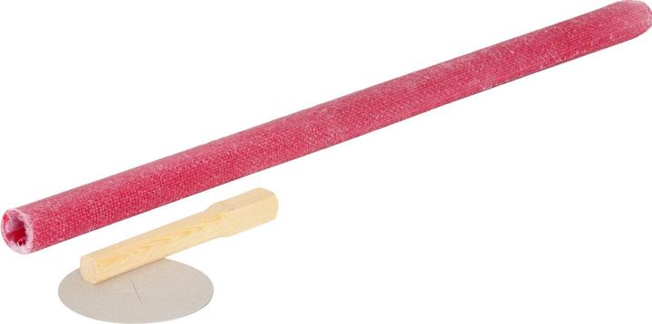 Actual product image Ströbel Wax torch with wooden handle and hand protection plate, burning time approx. 90 min