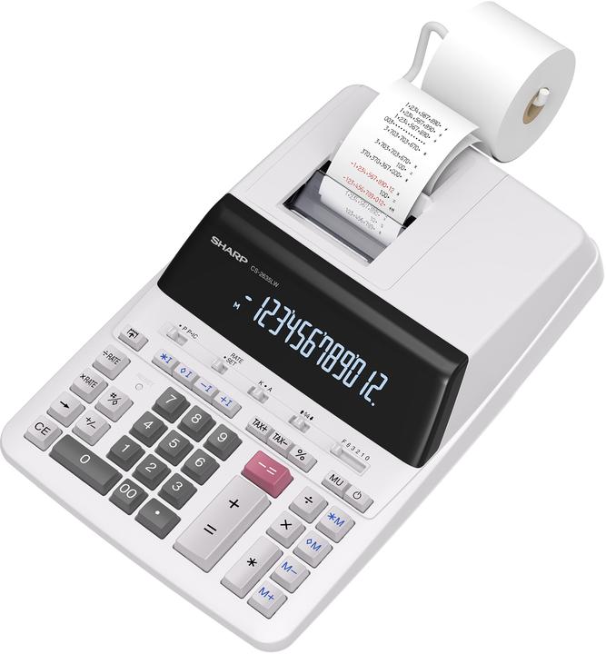 Sharp Printing desk calculator 12 digits, black/red print (Electrical connection)
