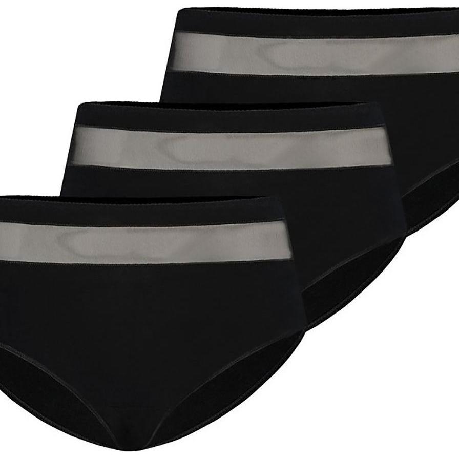 Teyli, Damen, Unterhosen, Set, Schwarz, (3XL, 3er Pack)