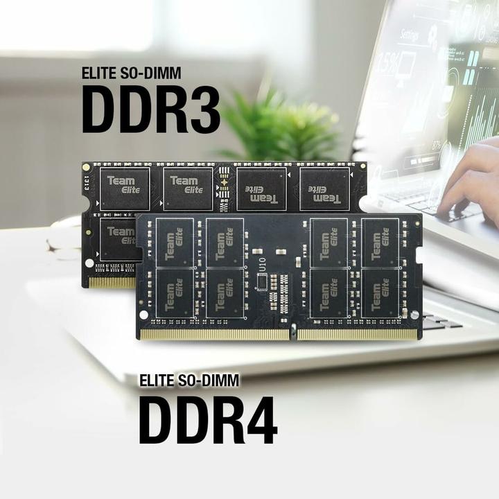 Productafbeelding Team Group Notebook geheugen Elite 8GB DDR4 3200MHz SODIMM CL22 1.2V (1 x 8GB, 3200 MHz, DDR4 RAM, SO-DIMM)