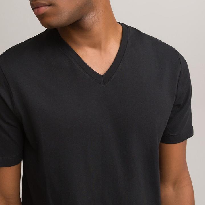Produktbild La Redoute Collections T-Shirt mit V-Ausschnitt (S)