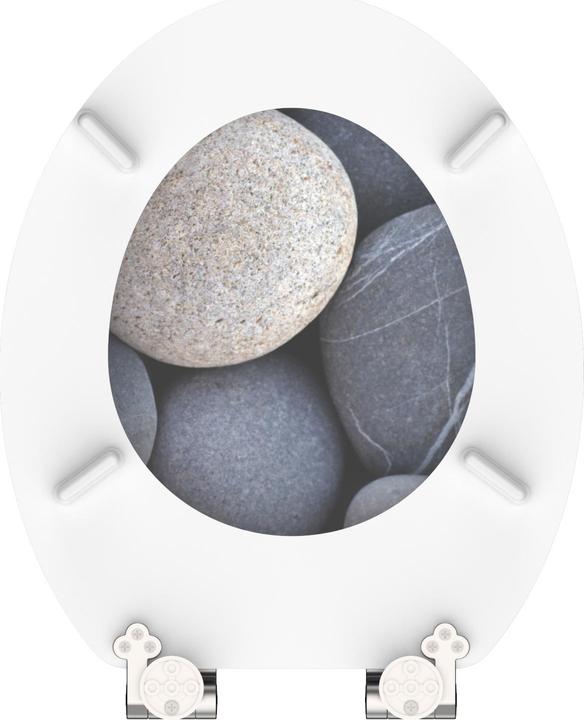 Actual product image Schütte MDF WC-Sitz GREY STONES