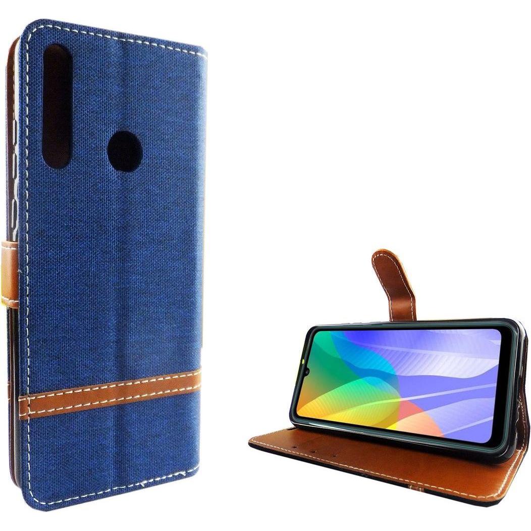 König Design Hülle Handy Schutz für Huawei Y6p Case Cover Tasche Wallet Etui Handyhülle Neu (Huawei Y6p), Smartphone Hül...