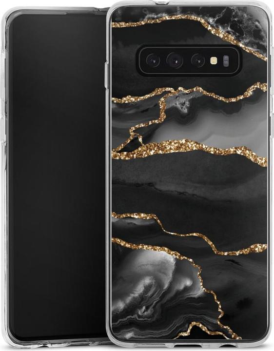 Produktbild DeinDesign Silikon Hülle für Samsung Galaxy S10 Plus Handyhülle Case Smartphone Schutzhülle Glitzer Look (Samsung Galaxy S10+)