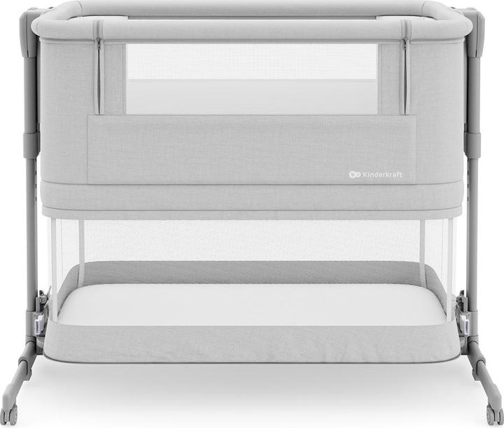 Actual product image KinderKraft Co-sleeping crib NESTEE GROW 2 light grey