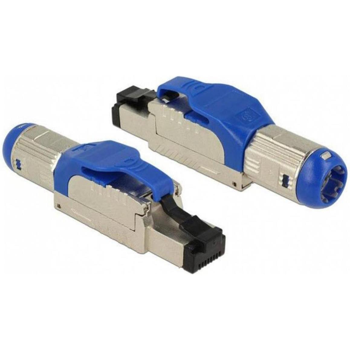 Delock Feldkonfektionierbarer RJ45 Stecker (Netzwerkkabel Stecker), Netzwerk Zubehör