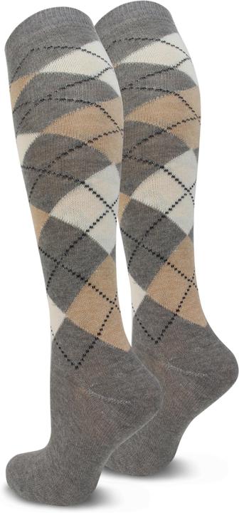 Actual product image Normani 3 pairs of alpaca knee socks check design (pack of 3, 39 - 42)