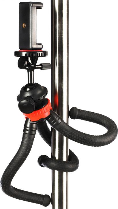 Actual product image Studioking Flexible table tripod FTR-18 with smartphone adapter