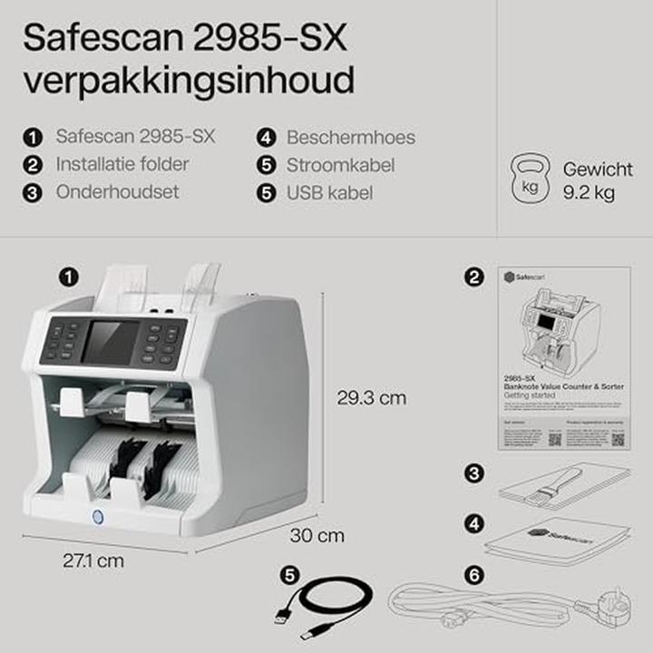Actual product image Safescan 2985-SX (Bank note counter)