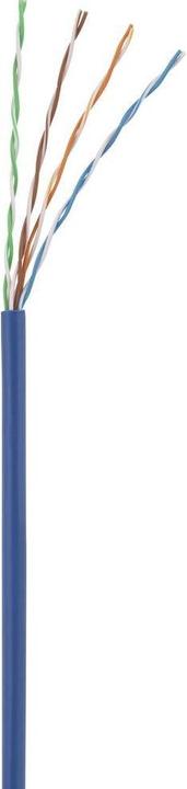 Actual product image Renkforce RF-5044022 RJ45 Network Cable, Patch Cable CAT 5e U/UTP 2.00 m Blue with (U/UTP, CAT5e, 2 m)