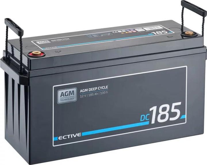 Actual product image Ective DC 185 AGM Deep Cycle 185Ah Versorgungsbatterie (12 V, 185 Ah)