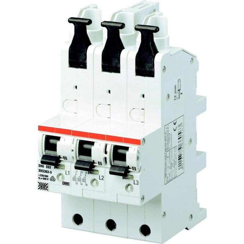 ABN, Verteilerschrank Zubehör, SHU-Schalter+Adapter 3pol. XKS350-5 50A Char. E
