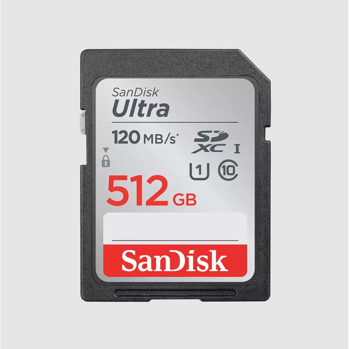Actual product image Sandisk Ultra (512 GB, SDXC, U1, UHS-I)