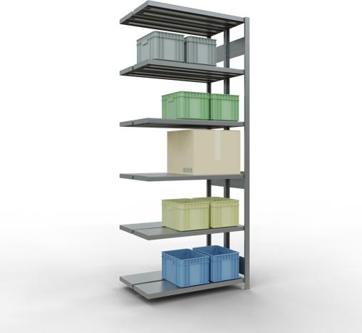 Actual product image Schulte Lagertechnik Double add-on shelf MULTIplus250