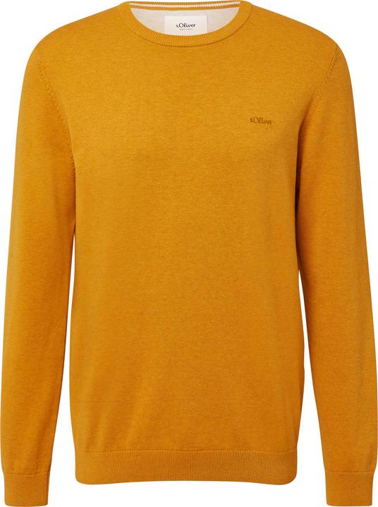 Produktbild s.Oliver Strickpullover Baumwollpullover mit Logo-Stickerei (XL)