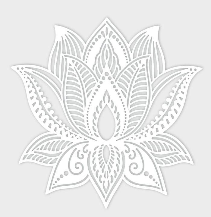 Image du produit Pronty Crafts Pochoir "Fleur de lotus", 15x15cm