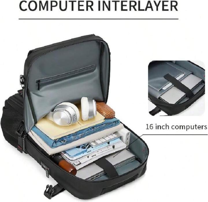 Immagine prodotto Only-Bags.Store Zaino impermeabile per computer portatile da 40,64 cm, zaino da viaggio con borsa per scarpe