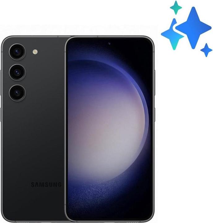 Produktbild Samsung Galaxy S23 (128 GB, Phantom Black, 6.10", SIM + eSIM, 5G)