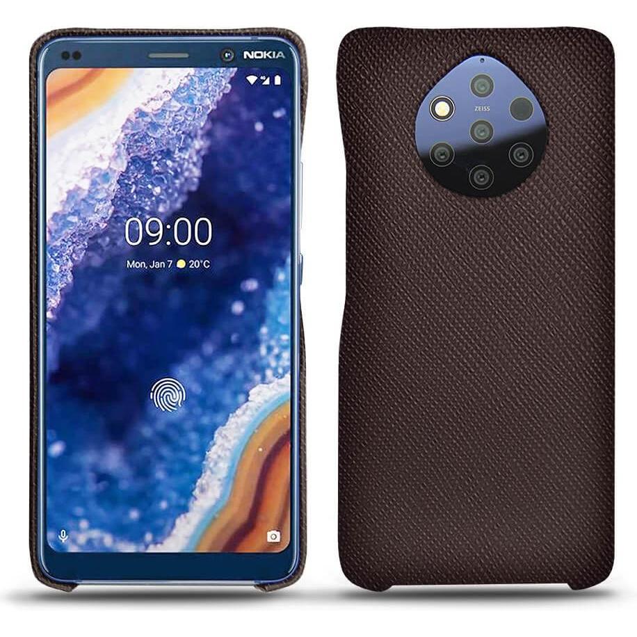 Thumbnail - Noreve Lederschutzhülle (Nokia 9 PureView), Smartphone Hülle, Braun