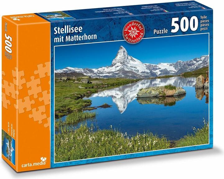 500 Teile Puzzle Stellisee mit Matterhorn (500 Teile)