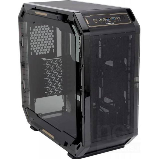 In Win Boitier Moyen Tour E-ATX Airforce RGB con pannelli in vetro (Noir) (Mini-ITX), Case PC, Nero