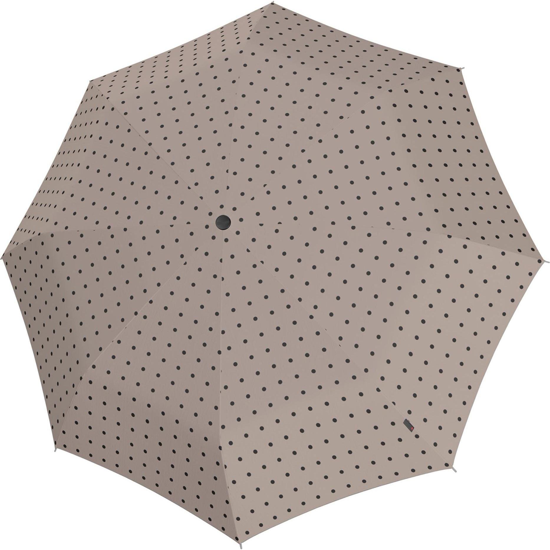 Knirps, Regenschirm, T.200 medium duomatic kelly taupe UV Protection, Beige