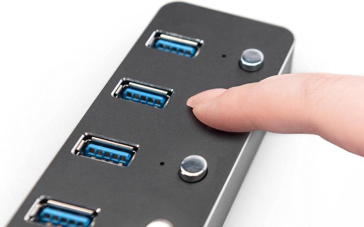 Actual product image Digitus USB Hub (USB-A, USB-C, 7 ports)