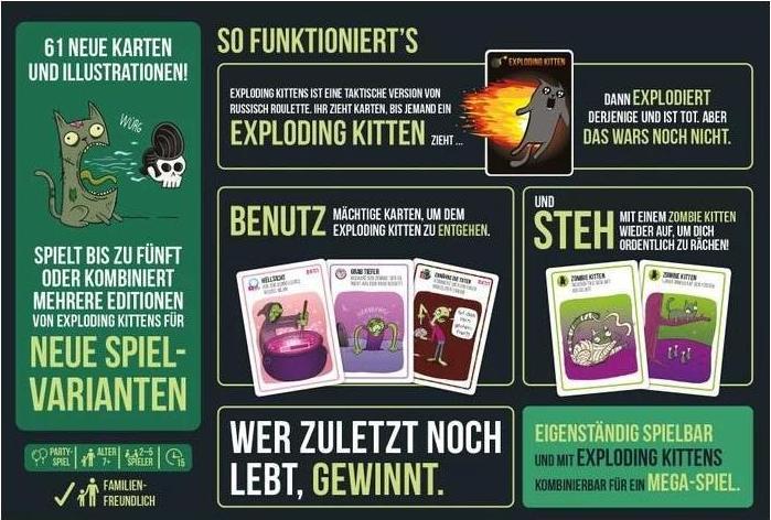 Produktbild Asmodée Zombie Kittens (Deutsch)