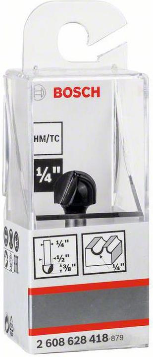 Actual product image Bosch Professional Zubehör Fillet cutter, 1/4-inch, R1 6.3 mm, D 12.7 mm, L 9.2 mm, G 40 mm