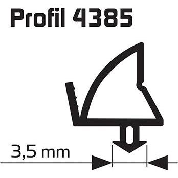 Elton, Türdichtung, Ellen Renovierungsdichtung 4385 f. KF-Fenster u. -türen Silikon schwarz, L 25mtr