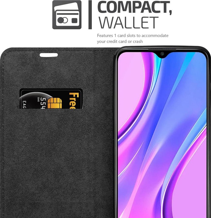 Actual product image Cadorabo Book Invisible Magnet Cover (Xiaomi Redmi 9)