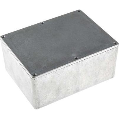 Rs Pro Gehäuse Aluminium 165x127x75mm (Gehäuse), Elektronikzubehör + Gehäuse, Silber